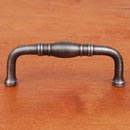 RK International [CP-807-DN] Solid Brass Cabinet Pull Handle - Barrel Middle - Standard Size - Distressed Nickel Finish - 3&quot; C/C - 3 3/8&quot; L
