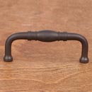 RK International [CP-807-RB] Solid Brass Cabinet Pull Handle - Barrel Middle - Standard Size - Oil Rubbed Bronze Finish - 3&quot; C/C - 3 3/8&quot; L