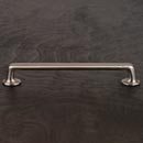RK International [CP-811-P] Solid Brass Cabinet Pull Handle - Distressed Rustic - Oversized - Satin Nickel Finish - 8&quot; C/C - 9 1/8&quot; L
