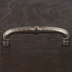 RK International [CP-863-P] Solid Brass Cabinet Pull Handle - Bow w/ Petal Ends - Oversized - Satin Nickel Finish - 5&quot; C/C - 5 5/8&quot; L