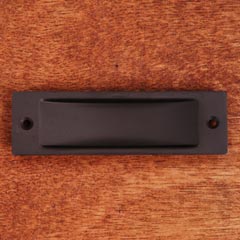 rk international cf 5631 rb solid brass cabinet flush pull thin