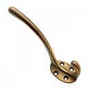 RK International [HK-5812-AE] Solid Brass Coat &amp; Hat Hook - Oval Base - Antique English Finish - 4 3/8&quot; L x 1 1/4&quot; W