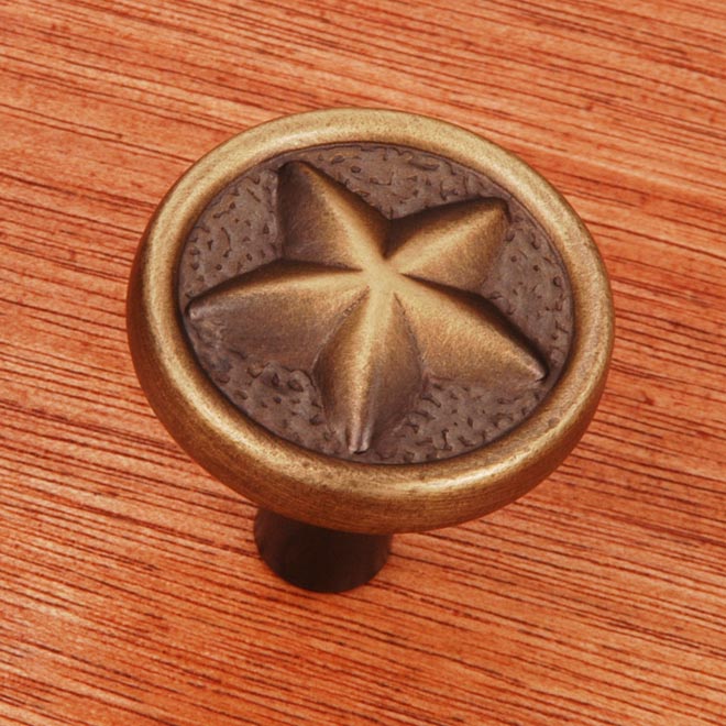 RK International [CK209AE] Solid Brass Knob Rugged Texas