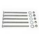 Snug Cottage [FP-CB8256-G] Steel Carriage Bolt, Nut &amp; Washer Pack - Hot Dipped Galvanized Finish - 3/8&quot; x 6 1/2&quot; L