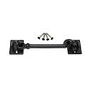 Snug Cottage [6270-06SP] Stainless Steel Exterior Gate Cabin Hook - Contemporary - Black Finish - 6&quot; L