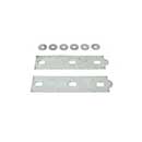 Snug Cottage [8305-BP122] Steel Heavy Duty Exterior Gate Strap Hinge Back Plate - Hot Dipped Galvanized Finish - Pair - 12&quot; L