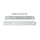 Snug Cottage [8305-BP182] Steel Heavy Duty Exterior Gate Strap Hinge Back Plate - Hot Dipped Galvanized Finish - Pair - 18" L
