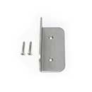 Snug Cottage [1400-316] Stainless Steel Exterior Gate Stop - L Shape - Natural Satin Finish - 1&quot; Stop Surface
