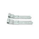 Snug Cottage [8305-122] Steel Heavy Duty Exterior Gate Strap Hinge - Cranked - Hot Dipped Galvanized Finish - Pair - 12&quot; L