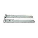 Snug Cottage [8307-182] Steel Heavy Duty Exterior Gate Strap Hinge - Flat - Hot Dipped Galvanized Finish - Pair - 18" L