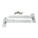 Snug Cottage [8295-122] Forged Steel Gate Strap Hinge Set - Cranked Band w/ Pin - Hot Dipped Galvanized Finish - 12&quot; L - Pair