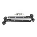 Snug Cottage [8292-16SP] Forged Steel Gate Strap Hinge Set - Old Fashioned Heavy Duty - Black Finish - 16&quot; L - Pair