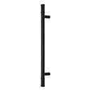 Top Knobs [TK3238BLK] Steel Appliance/Door Pull Handle - Burnham Series - Flat Black Finish - 12&quot; C/C - 17&quot; L