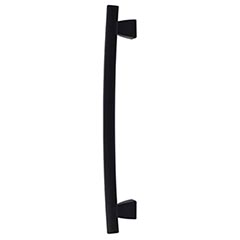 Top Knobs [TK7BLK] Die Cast Zinc Appliance/Door Pull Handle - Arched Series - Flat Black Finish - 12&quot; C/C - 14 7/8&quot; L