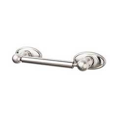 Top Knobs [ED3BSNC] Die Cast Zinc Toilet Tissue Holder - Two Post - Edwardian Oval Series - Brushed Satin Nickel Finish