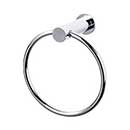 Top Knobs [HOP5PC] Die Cast Zinc Single Towel Ring - Hopewell Series - Polished Chrome Finish