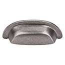 Top Knobs [M1410] Solid Bronze Cabinet Cup Pull - Dakota Cup Series - Silicon Bronze LIght Finish - 3&quot; C/C - 4 3/8&quot; L