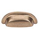 Top Knobs [M1411] Solid Bronze Cabinet Cup Pull - Dakota Cup Series - Light Bronze Finish - 3&quot; C/C - 4 3/8&quot; L