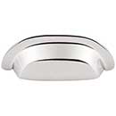Top Knobs [M2004] Solid Bronze Cabinet Cup Pull - Dakota Cup Series - Polished Nickel Finish - 3&quot; C/C - 4 3/8&quot; L