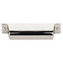 Top Knobs [TK773PN] Die Cast Zinc Cabinet Cup Pull - Channing Series - Polished Nickel Finish - 3 3/4" C/C - 5 1/4" L
