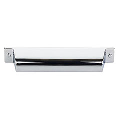 Top Knobs [TK774PC] Die Cast Zinc Cabinet Cup Pull - Channing Series - Polished Chrome Finish - 5&quot; C/C - 6 1/2&quot; L