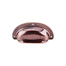 Top Knobs [M213] Solid Brass Cabinet Cup Pull - Mayfair Series - Old English Copper Finish - 3 Hole - 3 3/4&quot; L