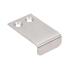 Top Knobs [TK101BSN] Steel Cabinet Edge Pull - Tab Series - Brushed Satin Nickel Finish - 7/16&quot; C/C - 1&quot; L