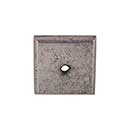 Top Knobs [M1450] Solid Bronze Cabinet Knob Backplate - Aspen Series - Silicon Bronze Light Finish - 1 1/4&quot; Sq.