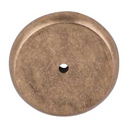 Top Knobs [M1466] Solid Bronze Cabinet Knob Backplate - Aspen Series - Light Bronze Finish -1 3/4&quot; Dia.