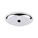 Top Knobs [M2012] Solid Bronze Cabinet Knob Backplate - Aspen II Series - Polished Chrome Finish - 1 1/2" L
