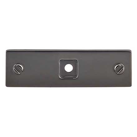 Top Knobs [TK741AG] Die Cast Zinc Cabinet Knob Backplate - Channing Series - Ash Gray Finish - 3&quot; L