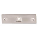 Top Knobs [TK741BSN] Die Cast Zinc Cabinet Knob Backplate - Channing Series - Brushed Satin Nickel Finish - 3&quot; L