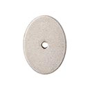Top Knobs [TK62PTA] Die Cast Zinc Cabinet Knob Backplate - Oval Series - Pewter Antique Finish - 1 3/4" L