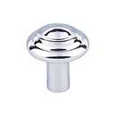 Top Knobs [M2033] Solid Bronze Cabinet Knob - Button Series - Polished Chrome Finish - 1 1/4&quot; Dia.