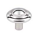 Top Knobs [M2037] Solid Bronze Cabinet Knob - Button Series - Polished Nickel Finish - 1 3/4" Dia.