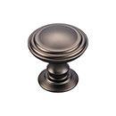 Top Knobs [TK320AG] Die Cast Zinc Cabinet Knob - Reeded Series - Ash Gray Finish - 1 1/4" Dia.