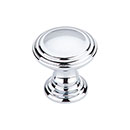 Top Knobs [TK320PC] Die Cast Zinc Cabinet Knob - Reeded Series - Polished Chrome Finish - 1 1/4&quot; Dia.