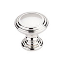 Top Knobs [TK321PN] Die Cast Zinc Cabinet Knob - Reeded Series - Polished Nickel Finish - 1 1/2&quot; Dia.