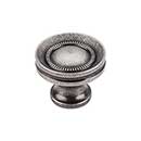 Top Knobs [M294] Die Cast Zinc Cabinet Knob - Button Faced Series - Pewter Antique Finish - 1 1/4" Dia.