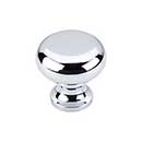 Top Knobs [M270] Die Cast Zinc Cabinet Knob - Flat Faced Series - Polished Chrome Finish - 1 1/4&quot; Dia.