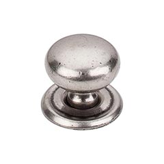 Top Knobs [M25] Solid Brass Cabinet Knob - Victoria Series - Pewter Antique Finish - 1 1/4&quot; Dia.