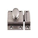 Top Knobs [M1786] Solid Brass Cupboard Turn Latch - Pewter Antique Finish - 2" W