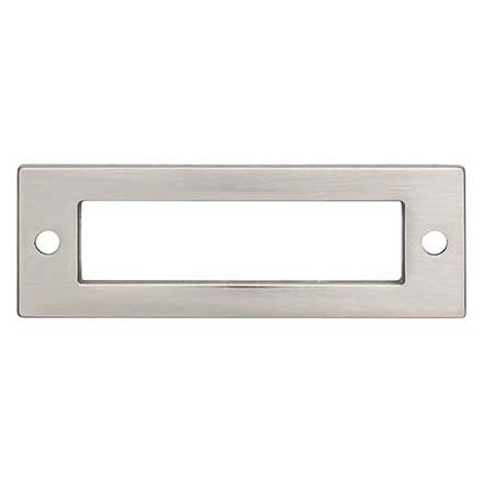 Top Knobs [TK923BSN] Die Cast Zinc Cabinet Pull Backplate - Hollin Series - Brushed Satin Nickel Finish - 3&quot; C/C - 3 1/2&quot; L