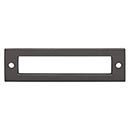 Top Knobs [TK924AG] Die Cast Zinc Cabinet Pull Backplate - Hollin Series - Ash Gray Finish - 3 3/4&quot; C/C - 4 9/32&quot; L