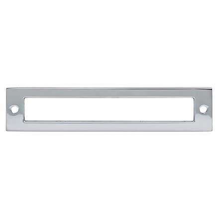 Top Knobs [TK924PC] Die Cast Zinc Cabinet Pull Backplate - Hollin Series - Polished Chrome Finish - 3 3/4&quot; C/C - 4 9/32&quot; L