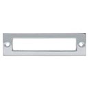Top Knobs [TK924PC] Die Cast Zinc Cabinet Pull Backplate - Hollin Series - Polished Chrome Finish - 3 3/4&quot; C/C - 4 9/32&quot; L