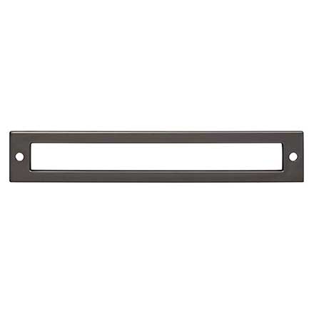 Top Knobs [TK926AG] Die Cast Zinc Cabinet Pull Backplate - Hollin Series - Ash Gray Finish - 6 5/16&quot; C/C - 6 3/4&quot; L