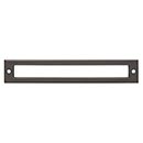 Top Knobs [TK926AG] Die Cast Zinc Cabinet Pull Backplate - Hollin Series - Ash Gray Finish - 6 5/16&quot; C/C - 6 3/4&quot; L