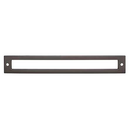 Top Knobs [TK927AG] Die Cast Zinc Cabinet Pull Backplate - Hollin Series - Ash Gray Finish - 7 9/16&quot; C/C - 8 1/16&quot; L