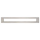 Top Knobs [TK927BSN] Die Cast Zinc Cabinet Pull Backplate - Hollin Series - Brushed Satin Nickel Finish - 7 9/16&quot; C/C - 8 1/16&quot; L
